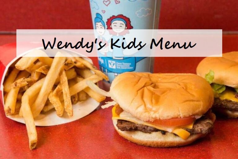 Wendy's Kids Menu With Prices