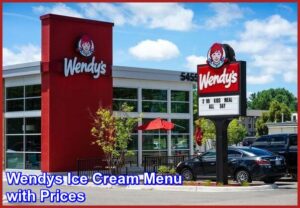 wendys ice cream menu prices