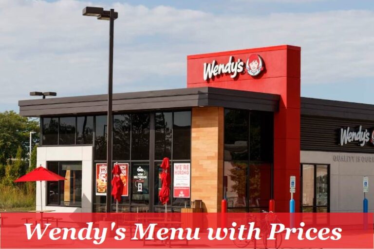 Wendy's Menu with Prices