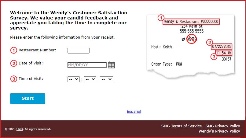 Wendy’s Survey Page To Win Free Sandwich